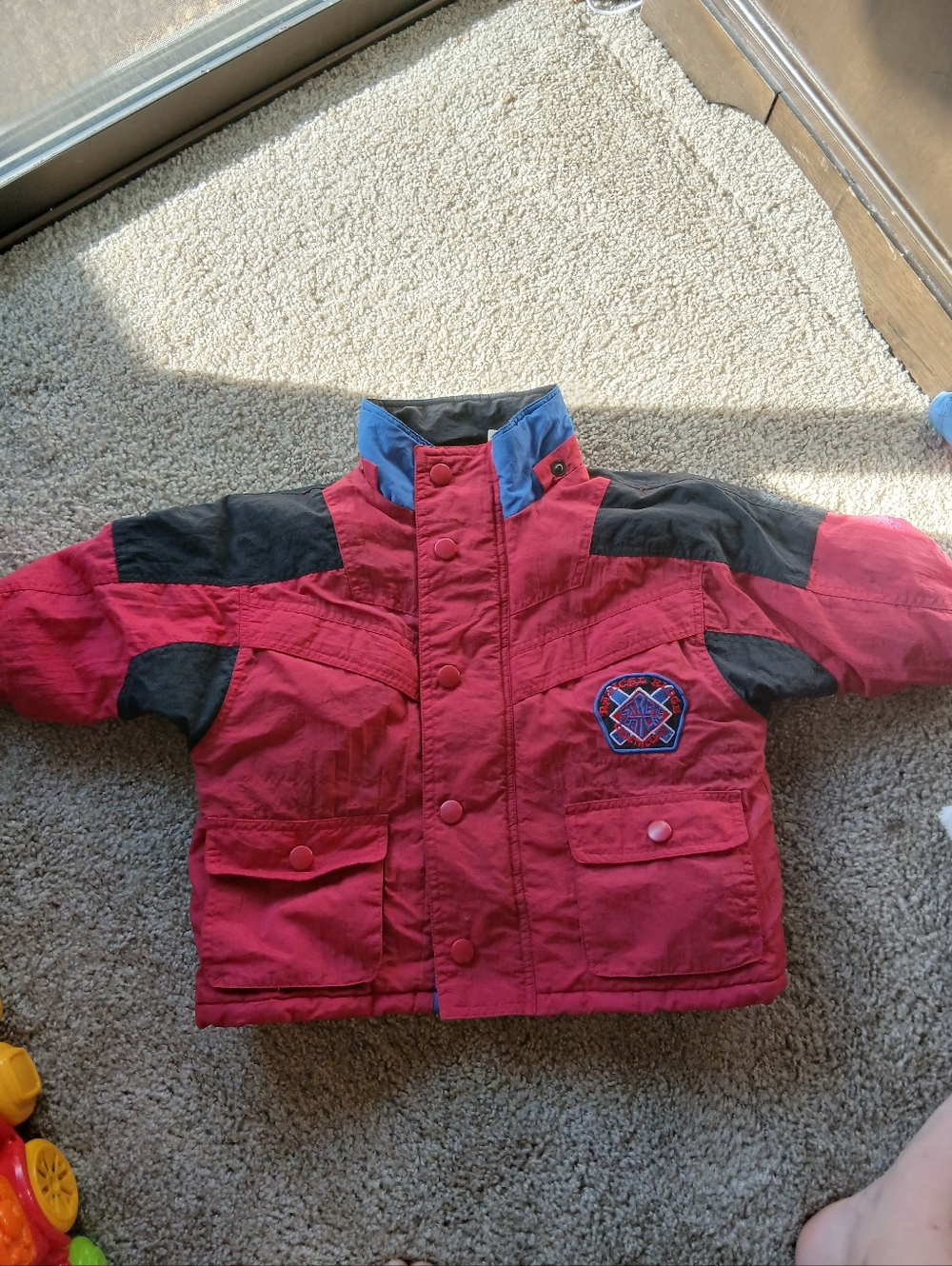 Vintage Baby Winter Jacket with Patch